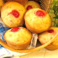 Tropical Muffins Made with Crushed Pineapple, Shredded Coconut & Pecans