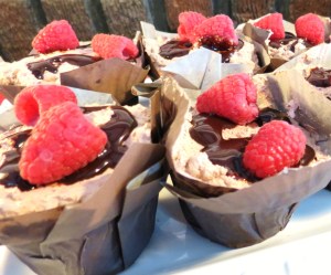 Chocolate Raspberry Cupcakes with Whipped Chocolate Frosting - www.myyellowfarmhouse.com