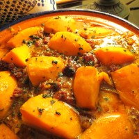 Moroccan Chicken Tagine with Sweet Potatoes   (Does NOT have to be cooked in a tagine!)