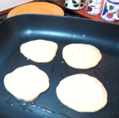 2 -Hearty Cornmeal Pancakes with Cinnamon & Walnuts - myyellowfarmhouse.com