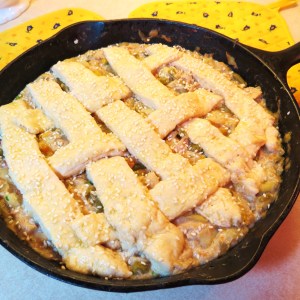 Got Leftovers?   Make a 'One Pan' Biscuit Topped Pie! - myyellowfarmhouse.com.jpg